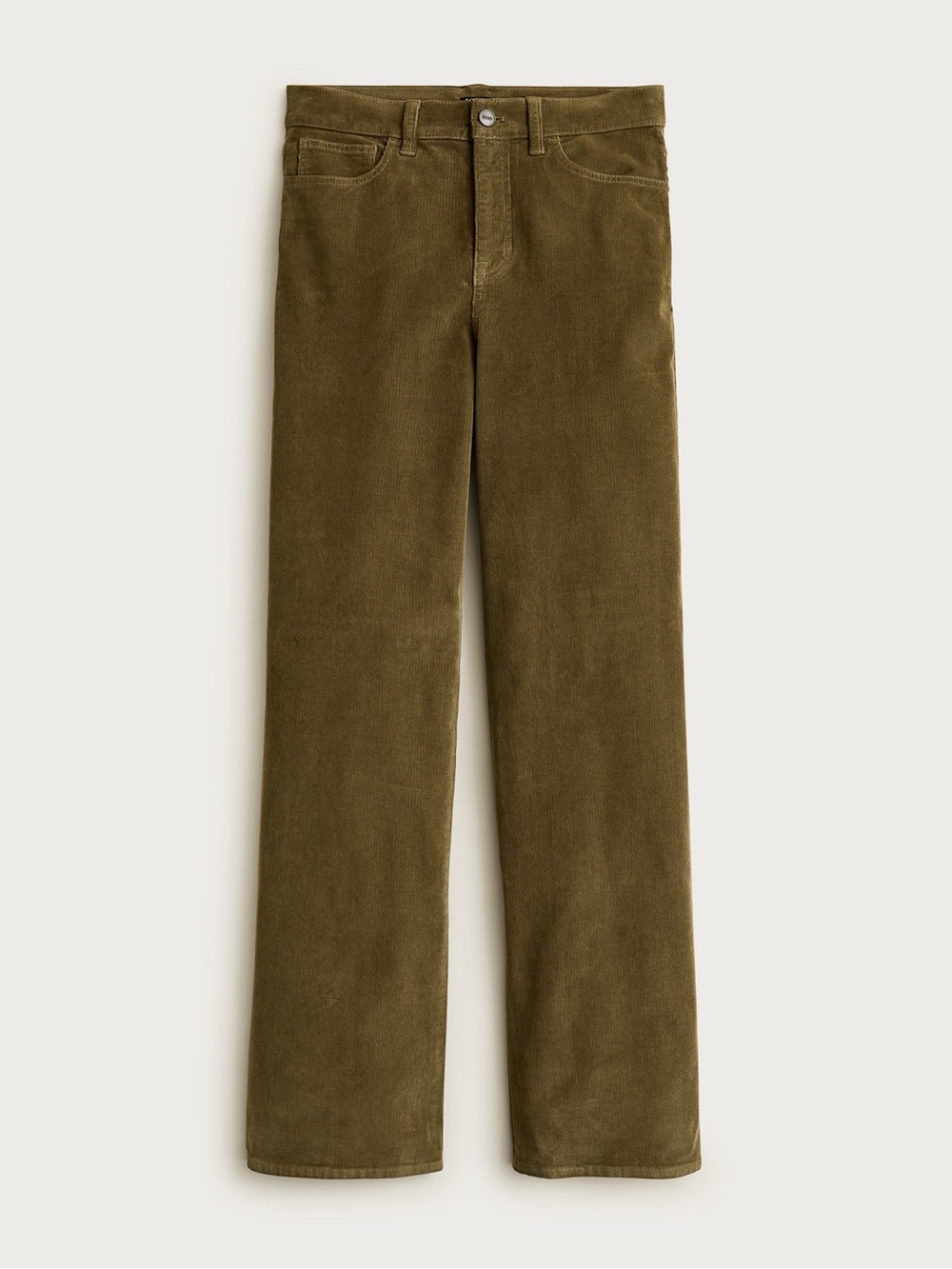 JCREW Olive Corduroy Pants - Classic Straight Fit